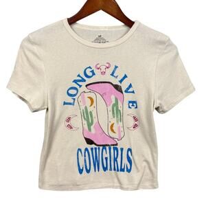Nordstrom Philco’s Women's Graphic Tee ' Long Live Cowgirls' Size S NWOT Boho